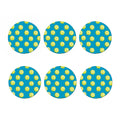 Tennis Theme Pattern Print Coaster Set