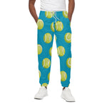 Tennis Theme Pattern Print Cotton Pants