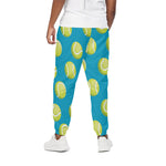 Tennis Theme Pattern Print Cotton Pants