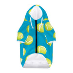 Tennis Theme Pattern Print Dog Zip Up Hoodie