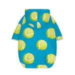 Tennis Theme Pattern Print Dog Zip Up Hoodie