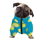 Tennis Theme Pattern Print Dog Zip Up Jacket