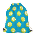 Tennis Theme Pattern Print Drawstring Bag