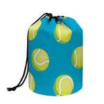 Tennis Theme Pattern Print Drawstring Makeup Bag