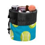 Tennis Theme Pattern Print Drawstring Makeup Bag
