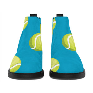 Tennis Theme Pattern Print Flat Ankle Boots