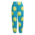 Tennis Theme Pattern Print Fleece Lined Knit Pants