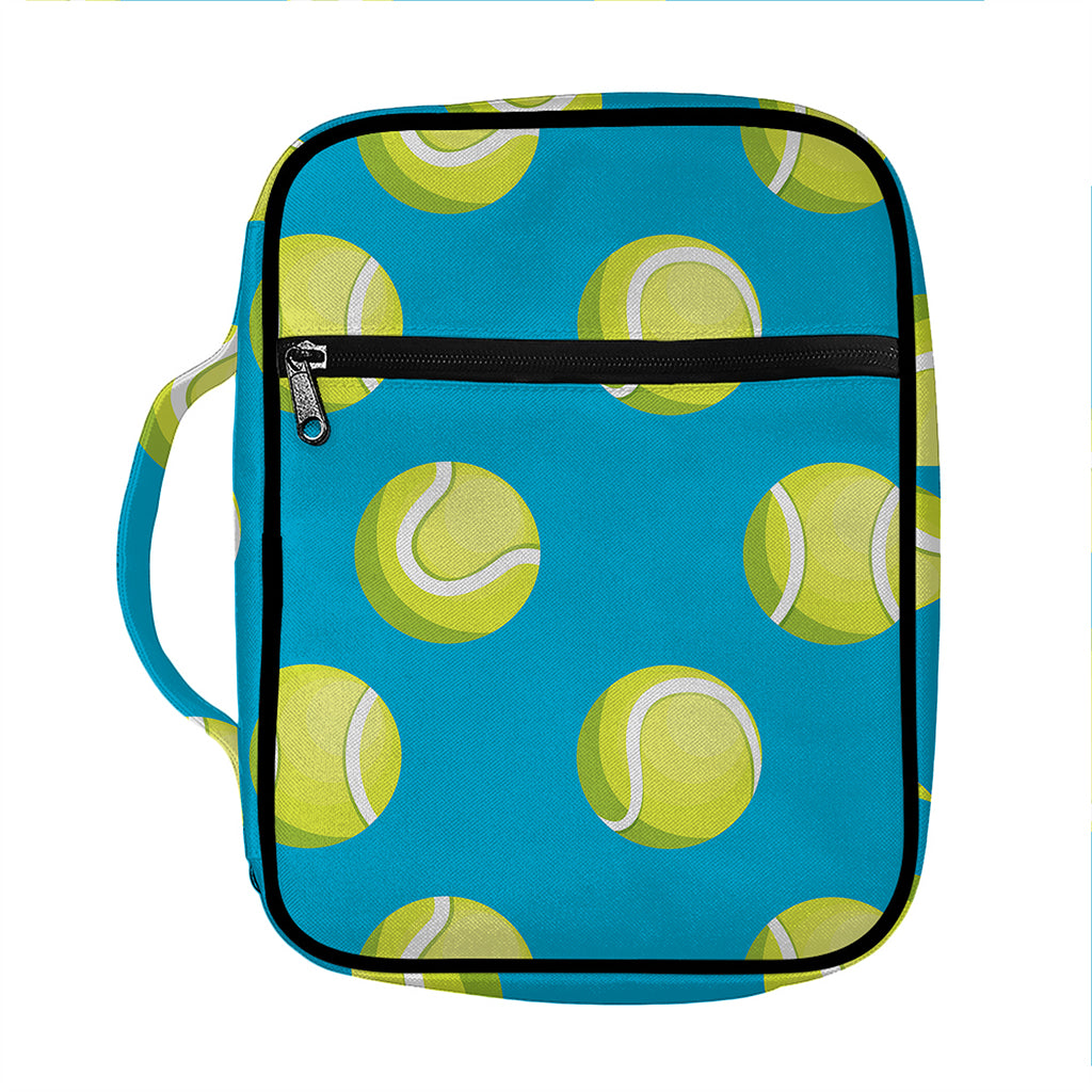 Tennis Theme Pattern Print Front Pocket Bible Bag