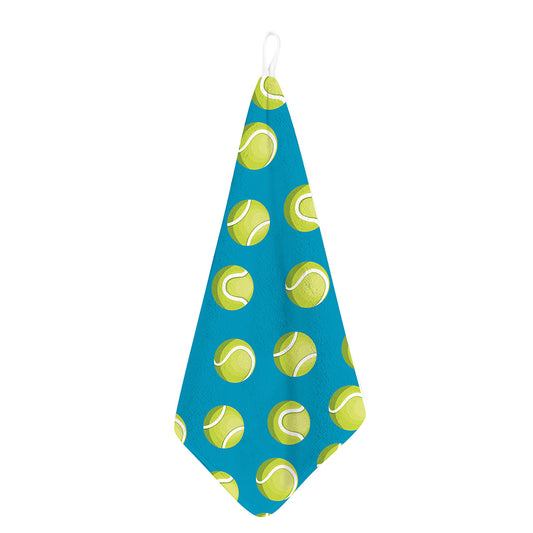 Tennis Theme Pattern Print Hand Towel