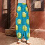Tennis Theme Pattern Print Harem Pants