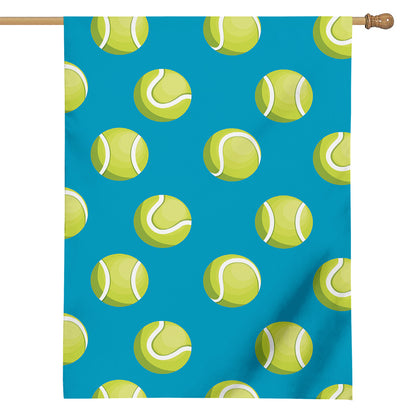 Tennis Theme Pattern Print House Flag