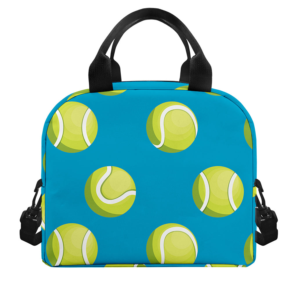 Tennis Theme Pattern Print Insulated Lunch Bag