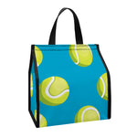 Tennis Theme Pattern Print Insulated Lunch Tote