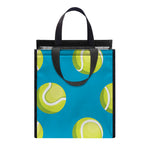 Tennis Theme Pattern Print Insulated Lunch Tote