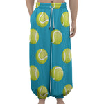Tennis Theme Pattern Print Lantern Pants