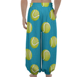 Tennis Theme Pattern Print Lantern Pants