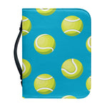 Tennis Theme Pattern Print Leather Bible Cover