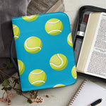 Tennis Theme Pattern Print Leather Bible Cover
