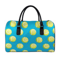 Tennis Theme Pattern Print Leather Duffel Bag