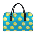Tennis Theme Pattern Print Leather Duffle Bag