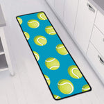 Tennis Theme Pattern Print Long Kitchen Mat