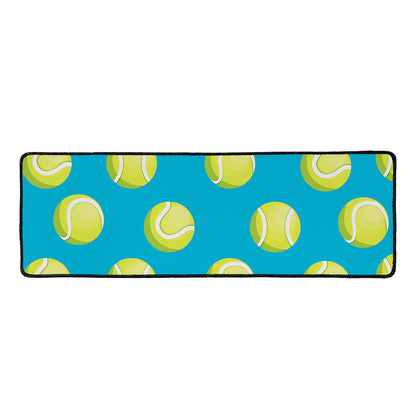 Tennis Theme Pattern Print Long Kitchen Mat