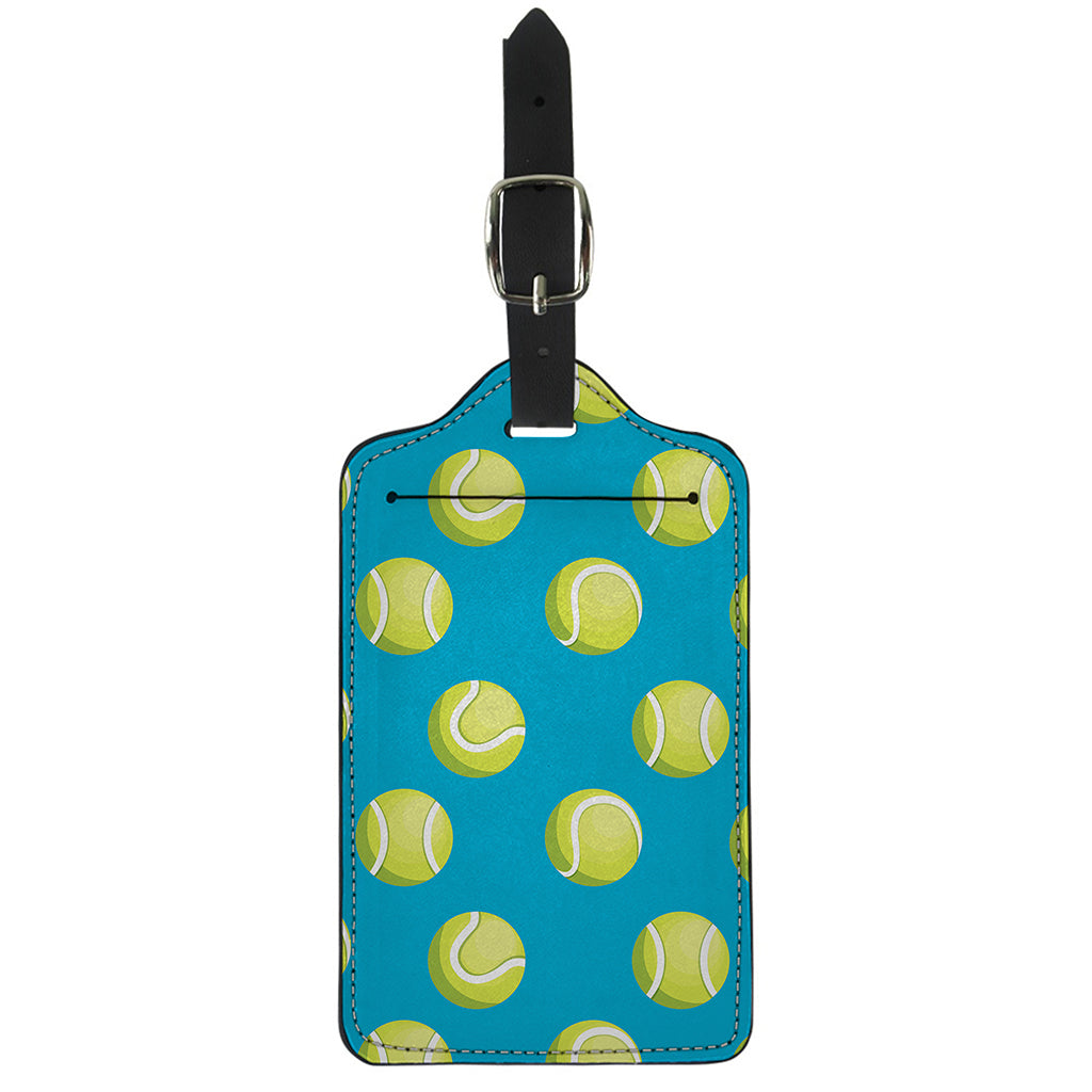 Tennis Theme Pattern Print Luggage Tag