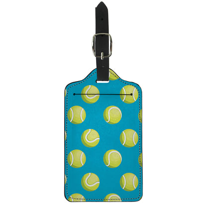 Tennis Theme Pattern Print Luggage Tag