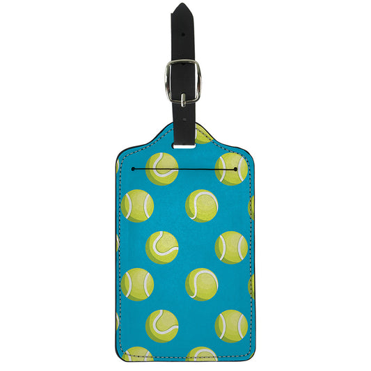 Tennis Theme Pattern Print Luggage Tag