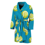 Tennis Theme Pattern Print Men's Bathrobe