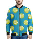 Tennis Theme Pattern Print Men's Bomber Jacket