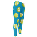 Tennis Theme Pattern Print Men's Compression Pants
