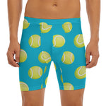 Tennis Theme Pattern Print Men's Long Boxer Briefs