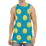 Tennis Theme Pattern Print Men's Muscle Tank Top