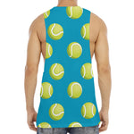 Tennis Theme Pattern Print Men's Muscle Tank Top