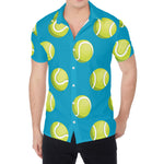 Tennis Theme Pattern Print Men's Shirt
