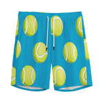 Tennis Theme Pattern Print Men's Sports Shorts