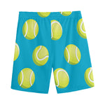Tennis Theme Pattern Print Men's Sports Shorts