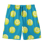 Tennis Theme Pattern Print Men's Swim Trunks
