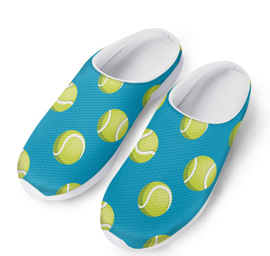 Tennis Theme Pattern Print Mesh Casual Shoes