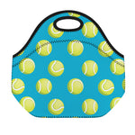 Tennis Theme Pattern Print Neoprene Lunch Bag