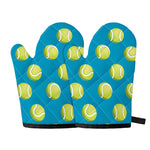 Tennis Theme Pattern Print Oven Mitts