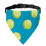 Tennis Theme Pattern Print Over The Collar Dog Bandana