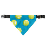 Tennis Theme Pattern Print Over The Collar Dog Bandana