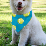 Tennis Theme Pattern Print Over The Collar Dog Bandana