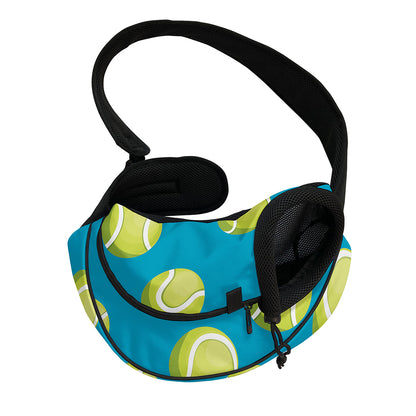 Tennis Theme Pattern Print Pet Sling Carrier