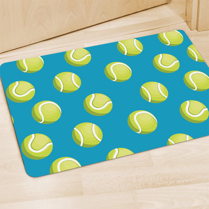Tennis Theme Pattern Print Polyester Doormat