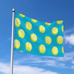 Tennis Theme Pattern Print Polyester Flag