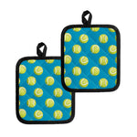 Tennis Theme Pattern Print Pot Holders