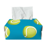 Tennis Theme Pattern Print Rectangle Tissue Box Cover